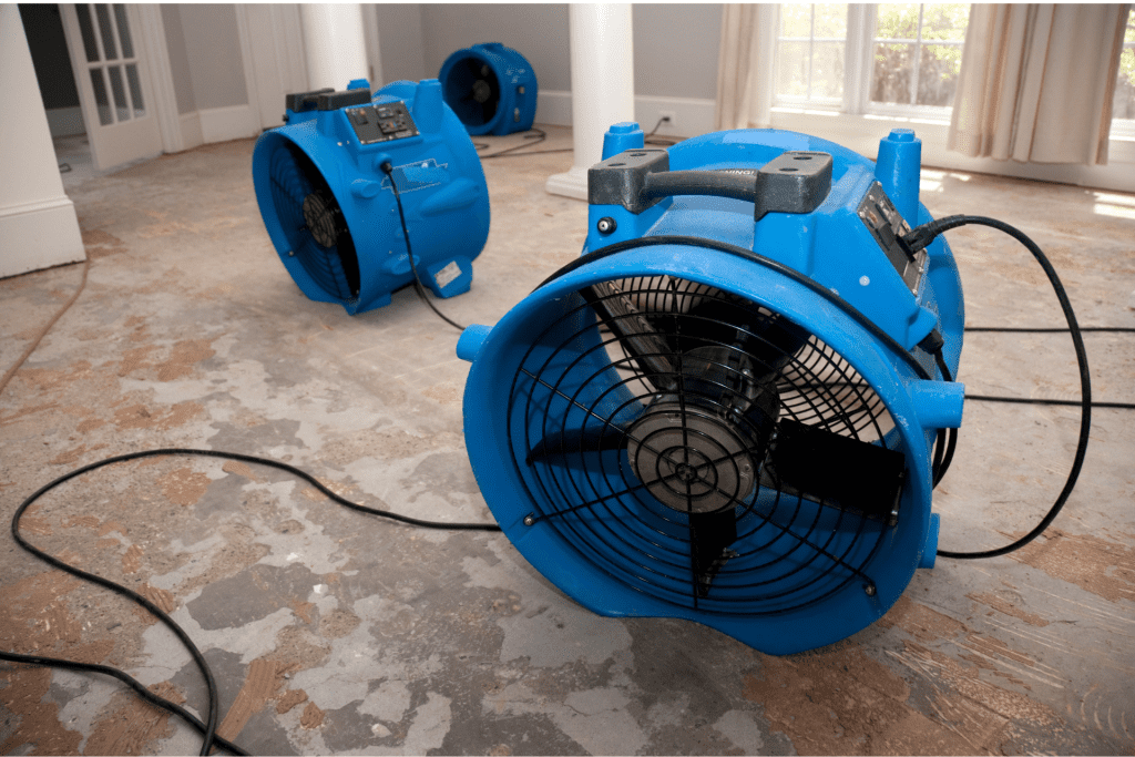 structural drying and dehumidification