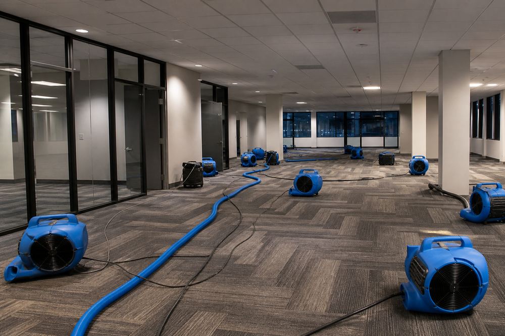Commercial office drying equipment after indoor water damage in Los Angeles — commercial guides for Greater Los Angeles